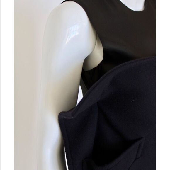 NWT Maison Margiela wool blend pocket dress in black size EU 42(US 10) - Picture 9 of 16